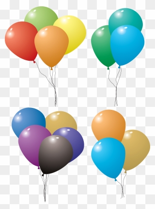 Happy Vector Birthday Balloon - Balloon Set Png Clipart