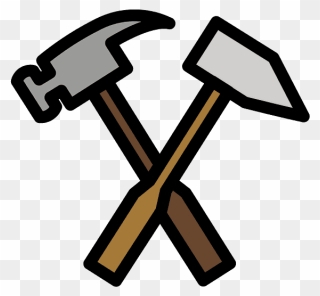 Hammer And Pick Emoji Clipart - Cross - Png Download
