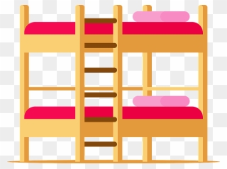 Bunk Beds Clipart - Bunk Bed - Png Download