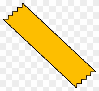 Yellow Duct Tape Png - Piece Of Tape Png Clipart