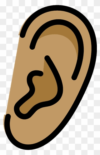 Ear Emoji Clipart - Portable Network Graphics - Png Download