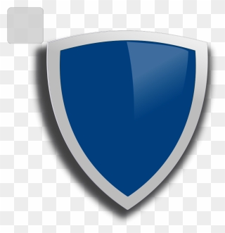 Blue Edged Shield Svg Clip Arts - Shield - Png Download