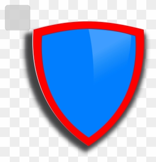 Blue-red Security Shield Svg Clip Arts - Emblem - Png Download