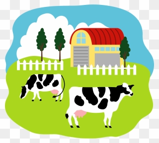 Farm Cattle Clipart - Milk - Png Download