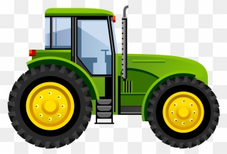 Farming Clipart Tractor, Farming Tractor Transparent - John Deere Tractor Drawing - Png Download