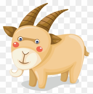 Cartoon Cute Goat Element - Farm Animals Cartoon Shutterstock Clipart