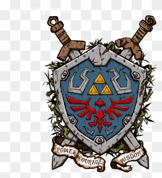 Zelda Coat Of Arms Clipart , Png Download - Legend Of Zelda Shield Tattoo Transparent Png