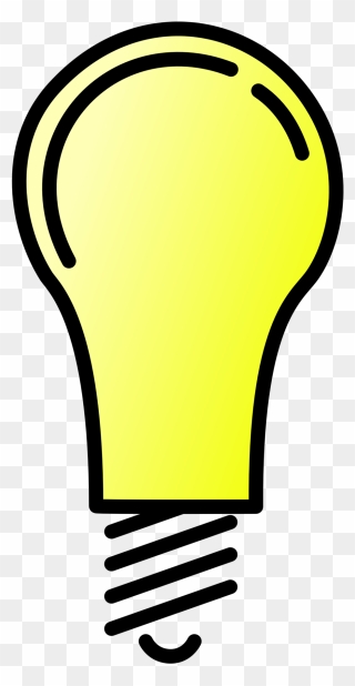 Transparent Lit Clipart - Light Bulb Clip Art - Png Download