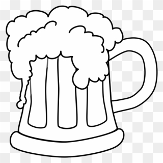 Beer Clipart Black And White - Png Download