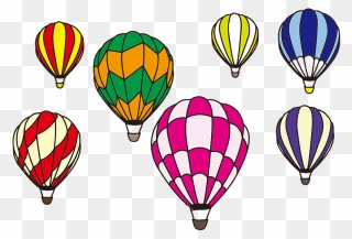 Hot Air Balloons Clipart - Hot Air Balloons Clip Art - Png Download