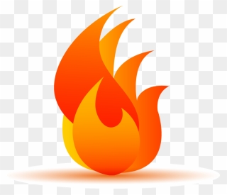 Fire Flame Digestion Clip Art - Flame Vector Transparent - Png Download