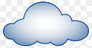 Transparent Blue Cloud Clipart - Animated Image Of Cloud - Png Download