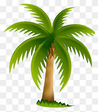 Transparent Taking Out The Trash Clipart - Free Palm Tree Clip Art - Png Download
