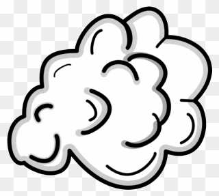 Cartoon Smoke Cloud Clipart Png - Smoke Clipart Black And White Transparent Png