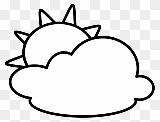 Youtube Computer Icons Cloud Weather Forecasting Copyright - Black And White Sunny Weather Clip Art - Png Download