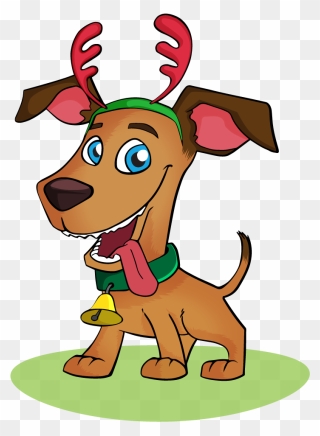 Dog Free To Use Clipart - Christmas Dog Clip Art - Png Download