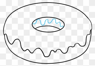How To Draw Donut - Donut Drawing Clipart