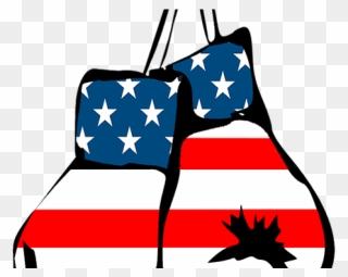 American Flag Boxing Gooves Clipart