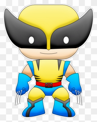 Clipart Reading Hero - Wolverine Baby Png Transparent Png