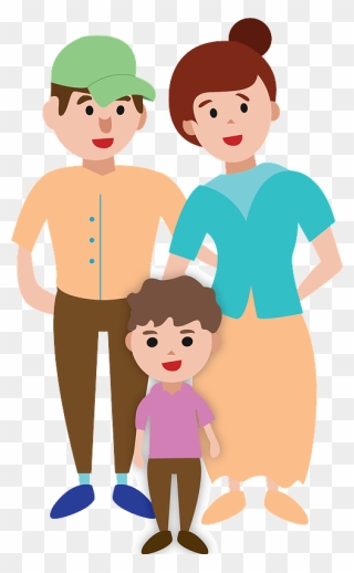 Family Clipart - Keluarga Kartun - Png Download