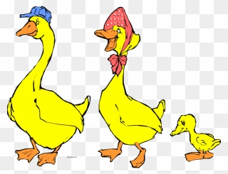 Duck Family Clipart - Png Download