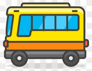 Bus Emoji Clipart - Emoji Bus Png Transparent Png