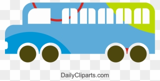 School Bus Cartoon Clipart Download Free - Circle - Png Download