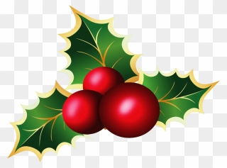 Free Christmas Holly Transparent Background, Download - Transparent Background Holly Clipart - Png Download