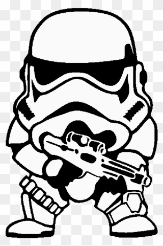 Star Wars Trooper Png - Star Wars Stormtrooper Drawing Clipart