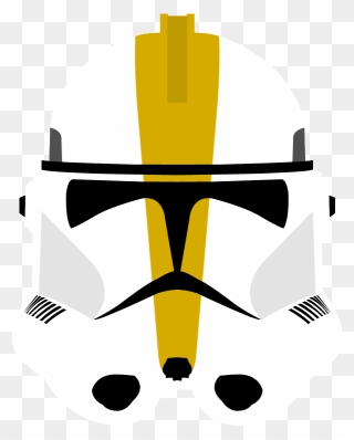 Star Clone Wars Yellow Wing Stormtrooper The - Clone Trooper Helmet Png Clipart