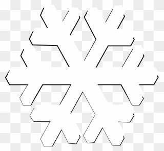 Transparent Background White Snowflake Clipart Transparent - White Snowflake Transparent Clipart - Png Download