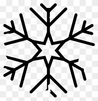 Christmas Black Snowflake Png Clipart - Winter Icon Png Transparent Png