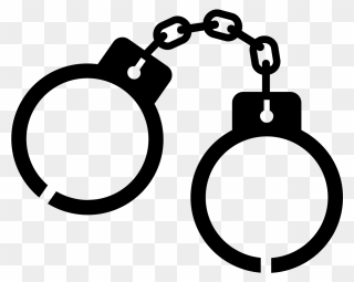Handcuffs Crime Police Clip Art - Handcuffs Clipart - Png Download