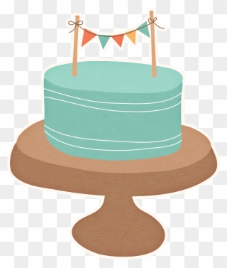 Snowflake Clipart Cake - Cake Stand Cartoon Png Transparent Png