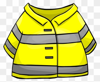 Firefighter Clipart Clothes - Fire Fighter Coat Clipart - Png Download
