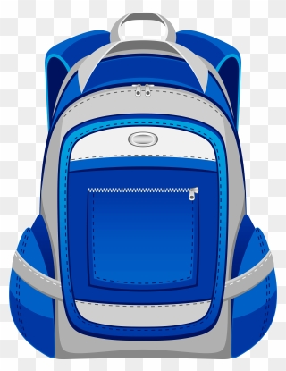 Backpack Clipart High School - Transparent Background Backpack Clipart - Png Download