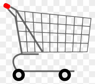 Shopping Trolley Clipart - Transparent Background Shopping Cart Clipart - Png Download