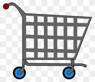 Basic Shopping Basket - Cartoon Trolley Png Clipart