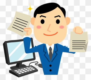 Business Man Work Clipart - Loan - Png Download