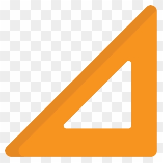 Triangular Ruler Emoji Clipart - Vector گونیا - Png Download