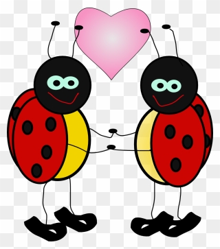 February Clipart Love Bug, February Love Bug Transparent - Clip Art Animated - Png Download