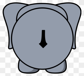 Elephant Cartoon Drawing - Elephant Face Clipart - Png Download