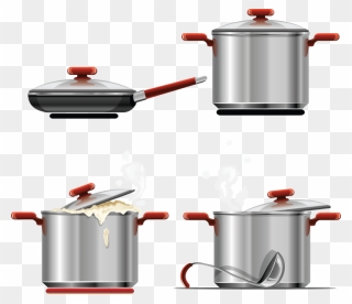 Cooking Pan Png Transparent Images - Cooking Pot Vector Free Clipart