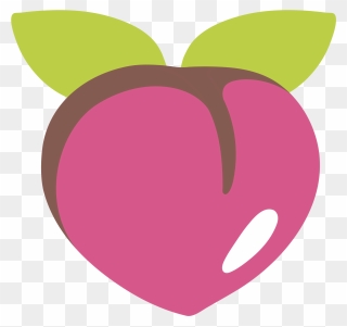Emoji Peach Png - Purple Peach Emoji Clipart