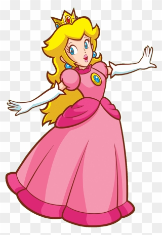 Download Pink Art Peach Mario Super Princess Hq Png - Super Princess Peach Png Clipart