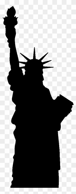 Statue Of Liberty Silhouette Statue Of Freedom - Statue Of Liberty Shape Clipart