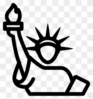 Statue Of Liberty Clipart Torch - Transparent Statue Of Liberty Icon - Png Download