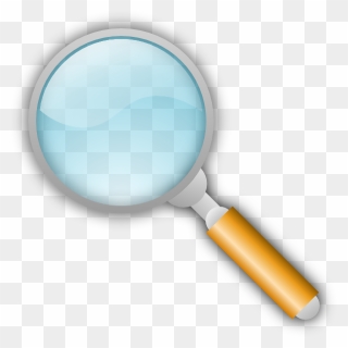 Magnifying Glass With Fingerprints Clipart