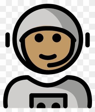 Astronaut Emoji Clipart - Astronaut - Png Download