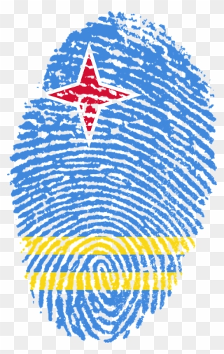Aruba Flag Png Transparent Images - German Flag Fingerprint Clipart